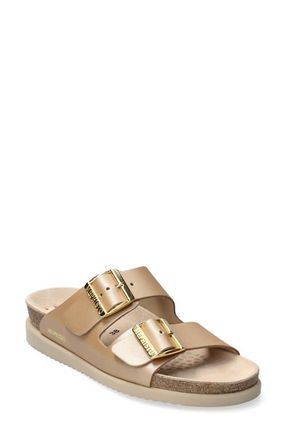 Mephisto Hester Slide Sandal in Platinum at Nordstrom, Size 10