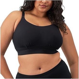 Elomi Downtime Wireless Bralette Womens Bra Black : 40G (US 40I), Elastane/Modal/Polyamide