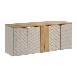 Petits Meubles Mueble bajo lavabo 140cm 5 puertas paneles de melamina y mdf