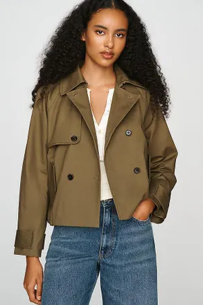 Rails Jett Cropped Trench Jacket