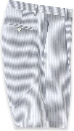 Paul Fredrick Cotton Seersucker Shorts