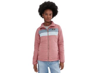 L.L.Bean Mountain Classic Puffer Jacket Womens Coat Washed Orchid/Forest Gray : SM, Polyester