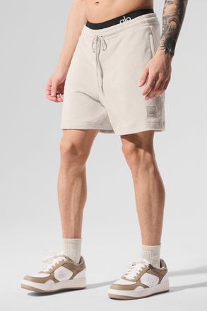 Alo | 7 Coastal Terry Short in Bone Beige, Size: Small