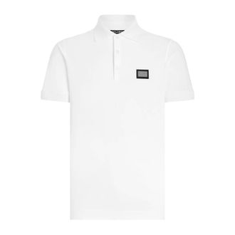 Dolce & Gabbana Polo Shirts, male, White, Size: 2XL Polo Shirt