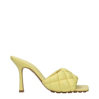 Bottega Veneta Damens Sandalen Gelb/Zitronenleder