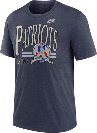 Nike New England Patriots Rewind Nike Mens NFL T-Shirt in Blue | NJFDEX528KV-KCB