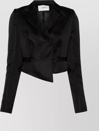 Coperni asymmetric satin blazer