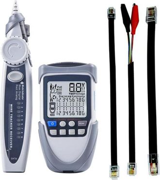 OEM Comprobador De Cables De Red Port&aacute;til, Pantalla Lcd Grande, Rastreador De Cables Digital, Continuidad, Voltaje De La Bater&iacute;a, Verificaci&oacute;n