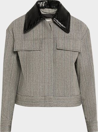 3.1 Phillip Lim Jasp&eacute; Wool Cropped Jacket