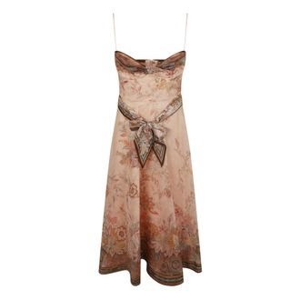 Zimmermann Midi Dresses, female, Multicolor, Size: XS Alchemy Structured Midi Dress