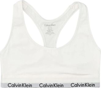Calvin Klein Lingerie set met mesh-details - Dames - Sport BHs - Wit - L - Fitness