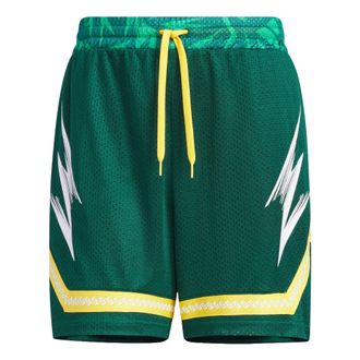 adidas Basketball Graphic Shorts Asia Sizing Green JC6792