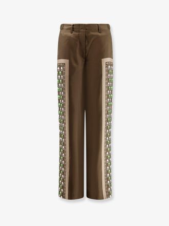 Tory Burch Pantaloni in seta stampata - TORY BURCH - gender_Woman