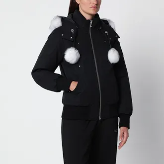Moose Knuckles Bomber Original Debbie nero in cotone
