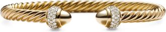 David Yurman Bracciale Cable in oro giallo 18kt con diamanti (5mm)