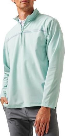 Travis Mathew On the Map Quarter Zip Pullover in Eggshell Blue at Nordstrom Rack, Size Xxx-Large