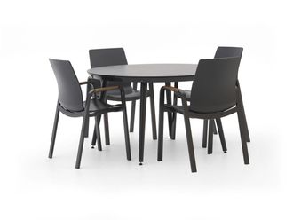 Hartman Hartman Flow/Sophie Studio &oslash;128cm dining tuinset 5-delig