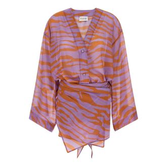 The Attico Il Primo Bagno Mini Dress - female - The Attico - Short Dresses - Multicolor - 2XS - Dresses
