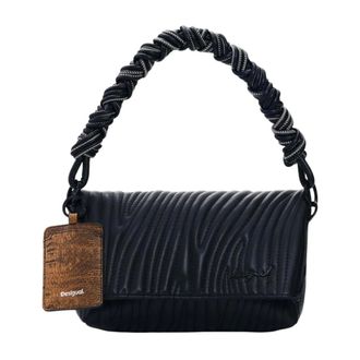 Desigual Tassen, Dames, Zwart, ONE Size, Polyester, Helium Trokel Tas