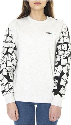 Vans Crewneck Sweatshirt - Dames - Sweatshirts - Wit - S - Katoen - Hoodies & sweatvesten