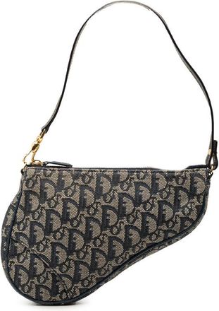 Dior Pre-owned Dior Mini issimo Canvas Saddle Pochette Ladies GAX1664HBLC0JEPK