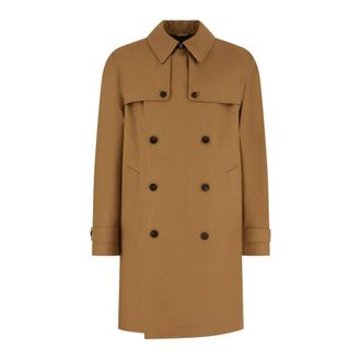Fendi Trench Coat - Coats - Hombre - Beige - 2XL