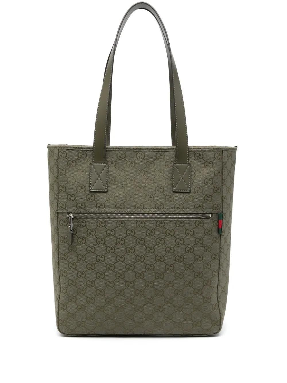 関税送料込 GUCCI GGキャンバス ミディアム トート グリーン 楽天市場】グッチ トート バッグ GGキャンバス レザー グリーン