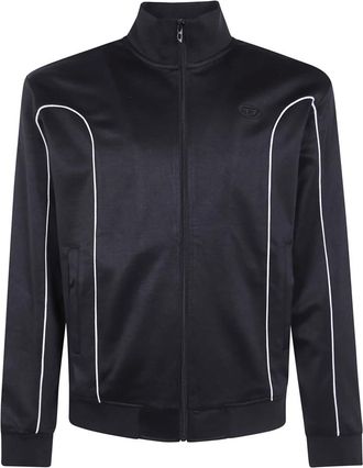 Diesel Hoodies & sweatvesten, Heren, Zwart, M, S-Locking-Do Full Zip
