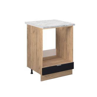 Vicco Armario Para Horno Empotrado Fame-line, Rayas Negras, 60 Cm, Et M&aacute;rmol