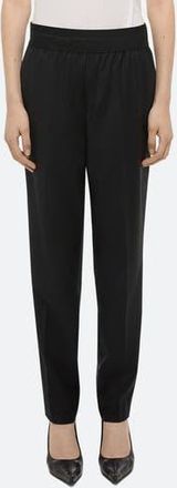 Helmut Lang Tapered Wool Twill Straight Leg Pants in Black at Nordstrom Rack, Size 10