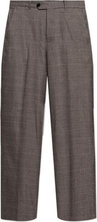 AllSaints Clover Broeken - Heren - Straight fit broeken - Bruin - W30 - Wol - Broeken