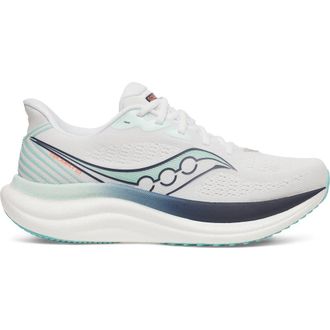 Saucony Triumph 23 Running Shoe in White/Navy at Nordstrom, Size 11.5
