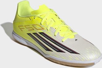 adidas Fussballschuh ADIDAS PERFORMANCE F50 CLUB, HALLENB&Ouml;DEN, Gr. 42,5, team solar gelb 2, core schwarz, lucid rot, Synthetik, Textil, Schuhe Fussballschuh,