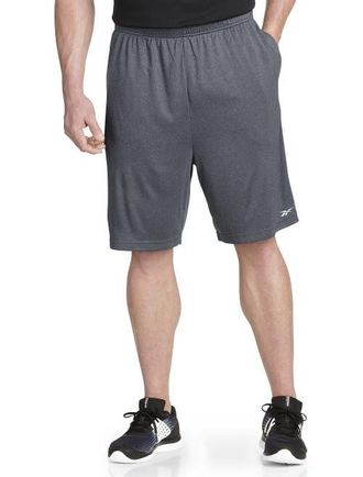 Reebok Performance Insert Tech Athletic Shorts in Grey Hthr Blk at Nordstrom, Size 3X Big