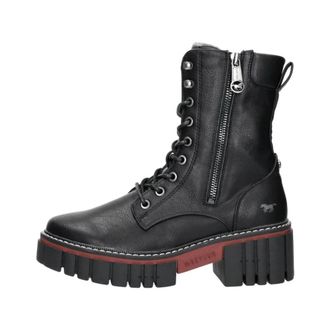 Mustang Veterschoenen Hoog - Dames - Veterlaarzen - Zwart - 37 EU - Schoenen