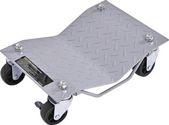 Costway Costway Juego De 4 Plataformas Rodantes Con Capacidad De 2720 Kg, Plataformas De Acero Con Ruedas Bloqueables & Mango, Juego De Plataformas Para Mover