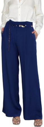 Nouvelle/Silk95Five Mayfair High Rise Pants In Navy