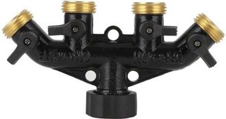 OEM [mai Usato]adattatore A 4 Vie Per Collegamento Al Rubinetto, Collegamento Al Tubo Flessibile, Acqua, Irrigazione Agricola, Versione Americana