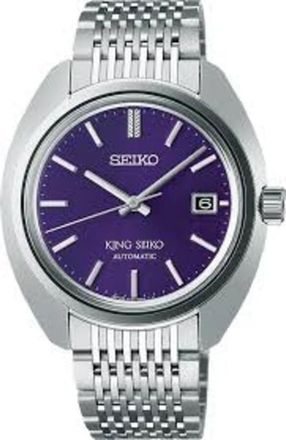 Seiko King Seiko Automatic Purple Dial Mens Watch SJE111