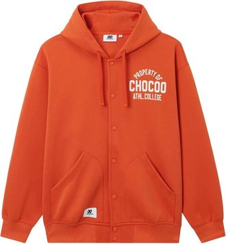 Chocoolate Hoodie met knopen - Oranje