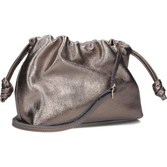 Notre-V Bronzen Metallic Schoudertas Arela - Dames - Tassen - Zwart - Maat: ONE Size Wol