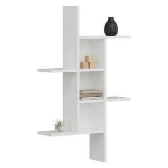 Dmora Estanter&iacute;a Drena, 4 Estantes, 68x20x113h Cm Blanca