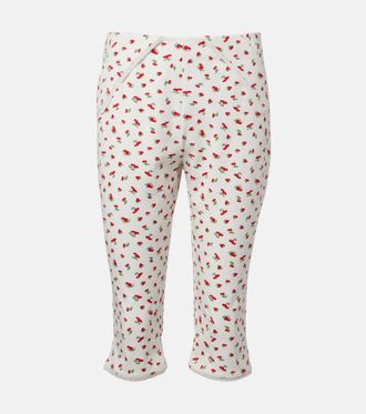 Poss&eacute; Ebony printed cotton-blend capri pants