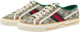 Gucci Crystal Embellished GG Sneakers Size 36.5