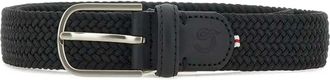 La Boucle Lombardia geweven leren riem - Zwart
