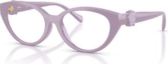 Versace 46mm Cat Eye optical glasses in Violet at Nordstrom