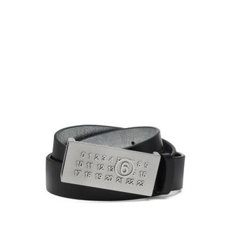 Maison Margiela Numeric Buckle Leather Belt
