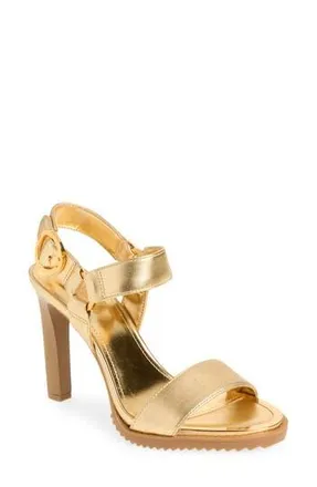 DKNY Blaire Ankle Strap Sandal in Gold at Nordstrom Rack, Size 9.5