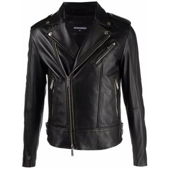 Dsquared2 Leather Jackets − Sale: up to −81% | Stylight