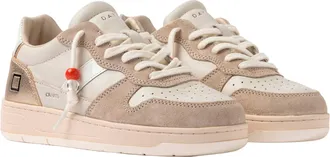 D.A.T.E. Womens Sneakers Court 2.0 Ivory Trainers
